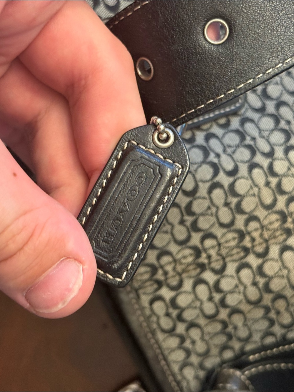 Coach Y2K hobo monogram tote bag Used! - Picture 6 of 14